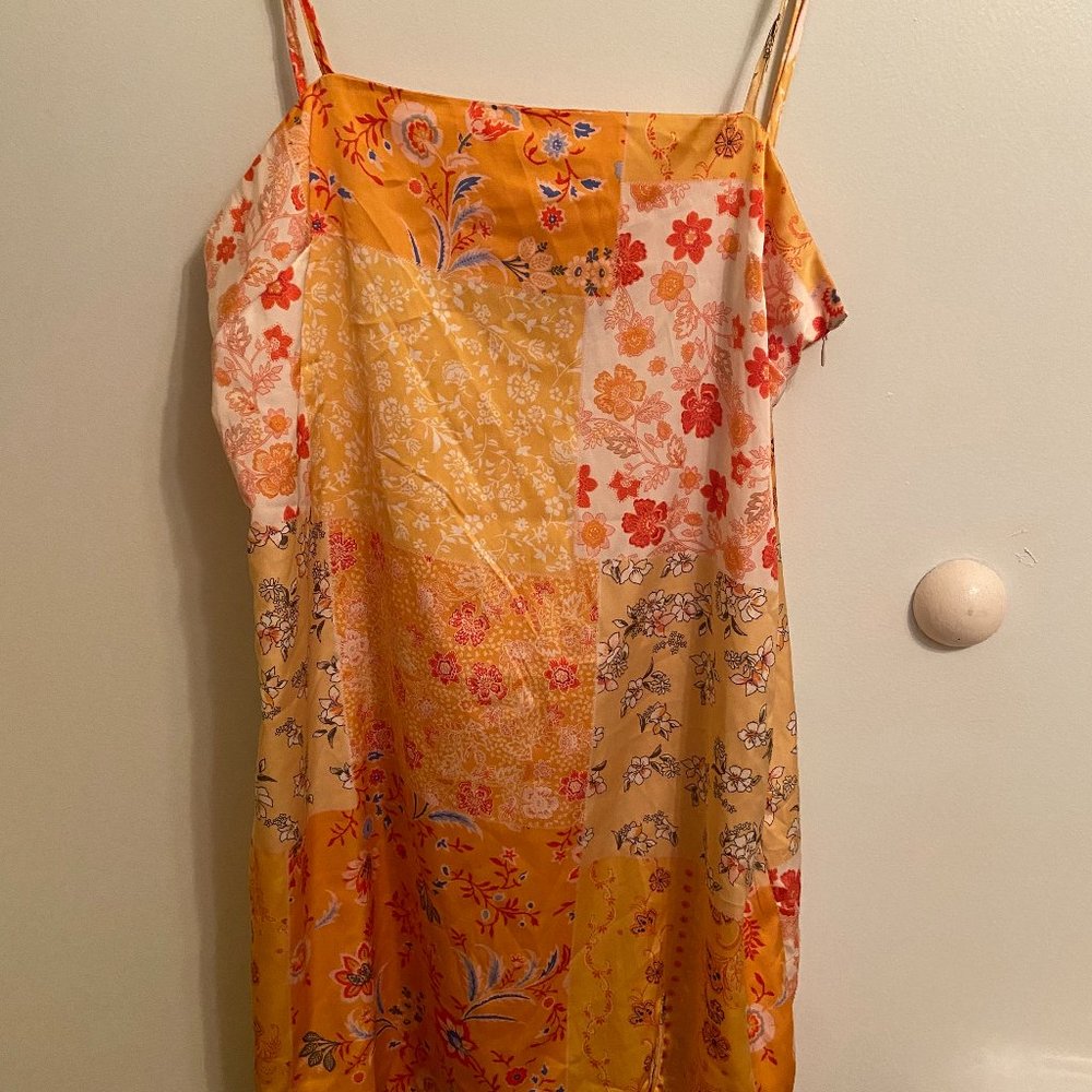 F21 Patchwork Mini Slipdress